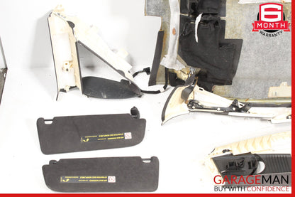 2014-2018 Audi S7 Overhead Roof Headliner w/ Sunvisor & Trim Cover Panel Set OEM