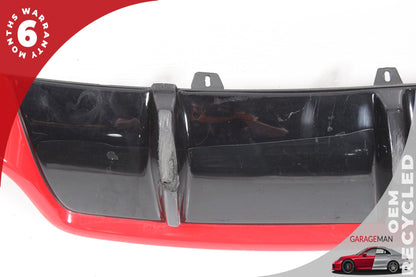 2013-2015 Audi RS5 AWD Rear Lower Bumper Diffuser Valance Panel Black &amp; Red OEM