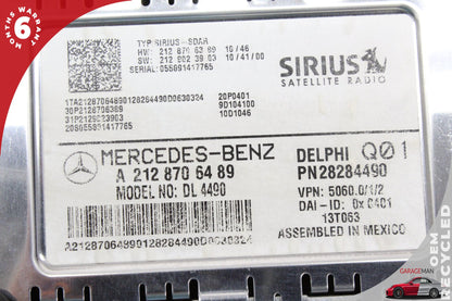 11-17 Mercedes-Benz GL450 X166 Sirius Satellite Radio Receiver 2128706489