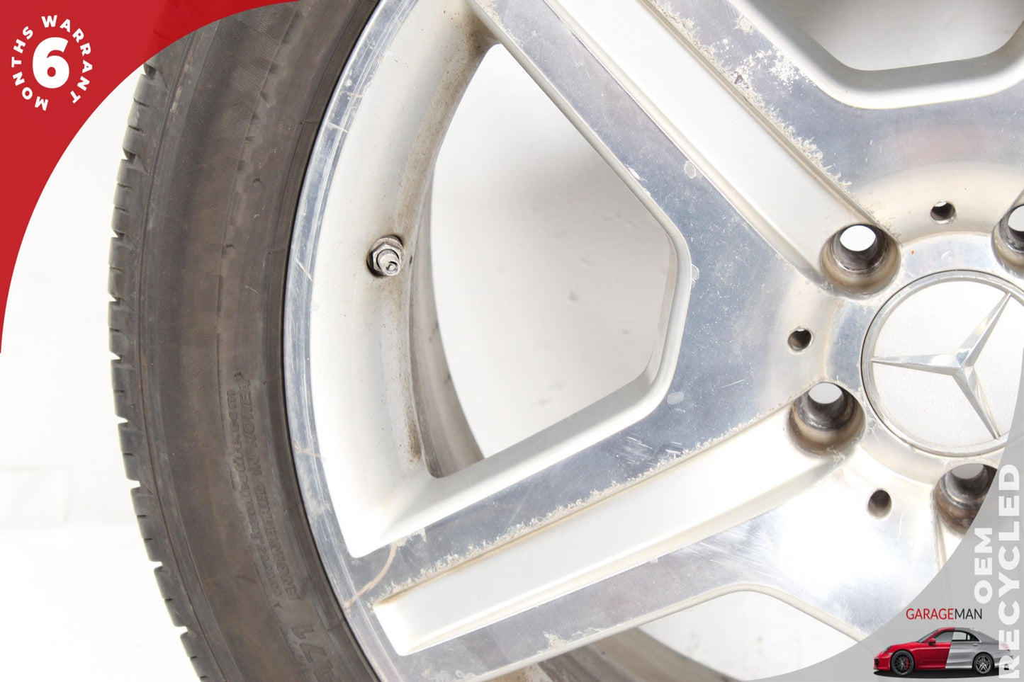 2007-2011 Mercedes W221 S550 S600 Front Wheel Rim w/ Tire 8.5JX19H2 ET43 OEM