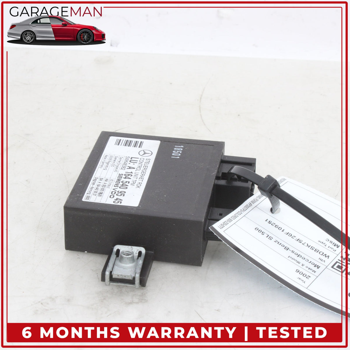 2006-2013 Mercedes R230 SL500 CL550 TPMS Tire Pressure Control Module Unit OEM