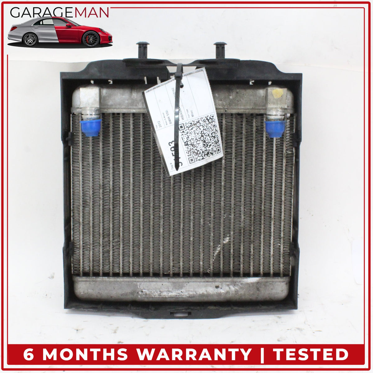 2011-2019 BMW 550i 650i Front Right Oil Auxiliary Radiator Cooler 7572542 OEM