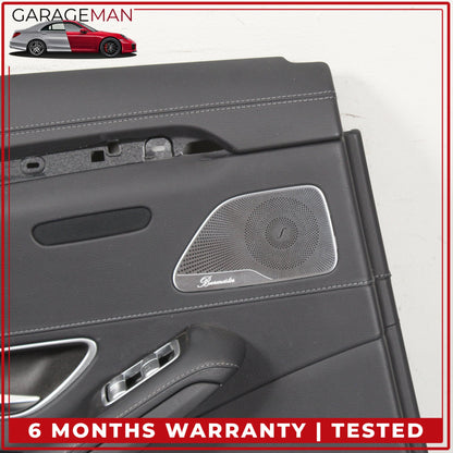 2014-2017 Mercedes W222 S550e Rear Left Side Interior Door Trim Panel Black OEM