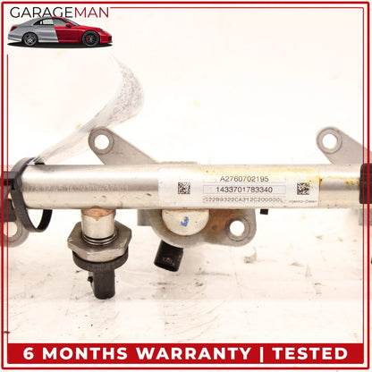 2011-2023 Mercedes W212 E400 E450 Left Fuel Injection Rail Line w/ Injectors OEM