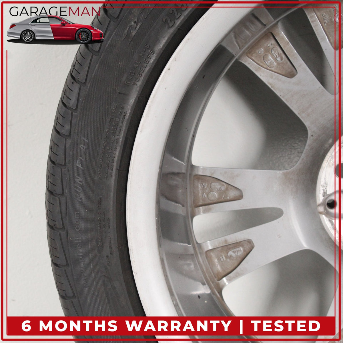2015-2023 Mercedes W205 C300 Front or Rear Wheel Rim w/ Pirelli Tire 7.5JX18 OEM