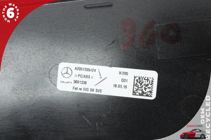 2015-2020 Mercedes-Benz C300 W205 Sedan Door Trim Set 2057301605 OEM