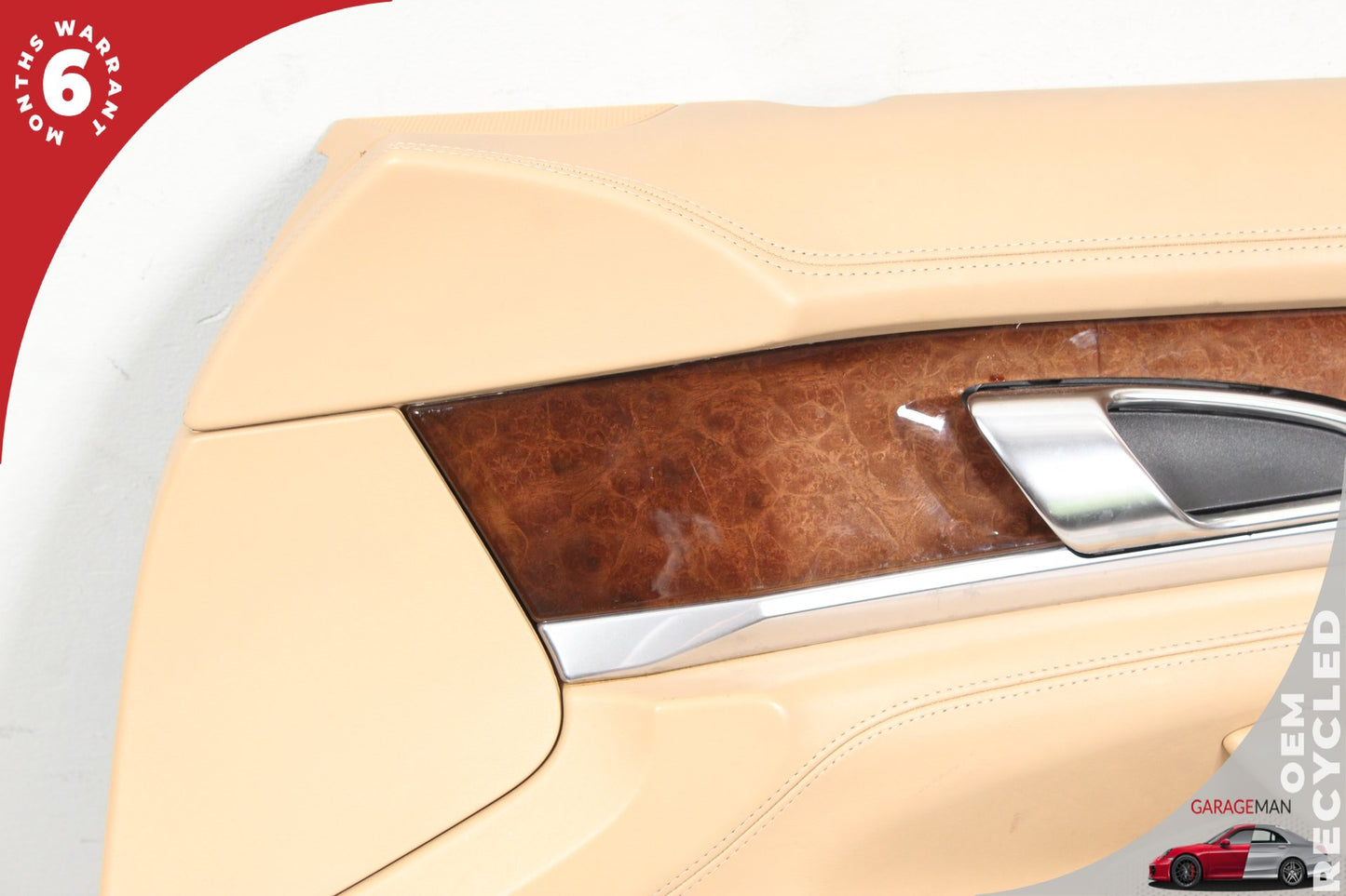 2010-2016 Porsche Panamera 970 Front Right Side Door Trim Panel Beige OEM
