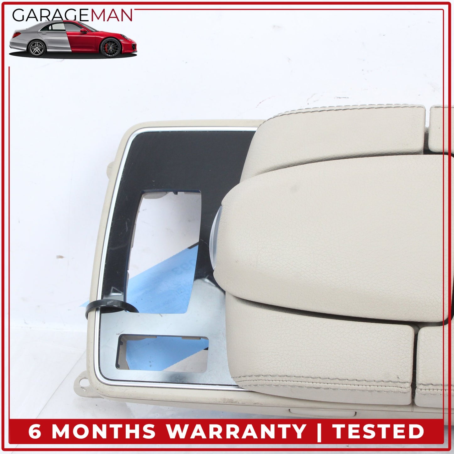 2014-2017 Mercedes C207 E400 Coupe Front Center Armrest Lid Cover Beige OEM