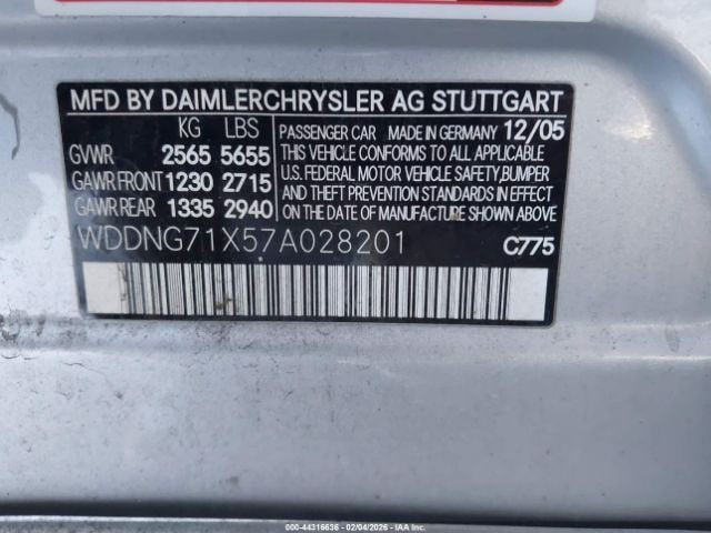 2007 Mercedes-Benz S550 W221