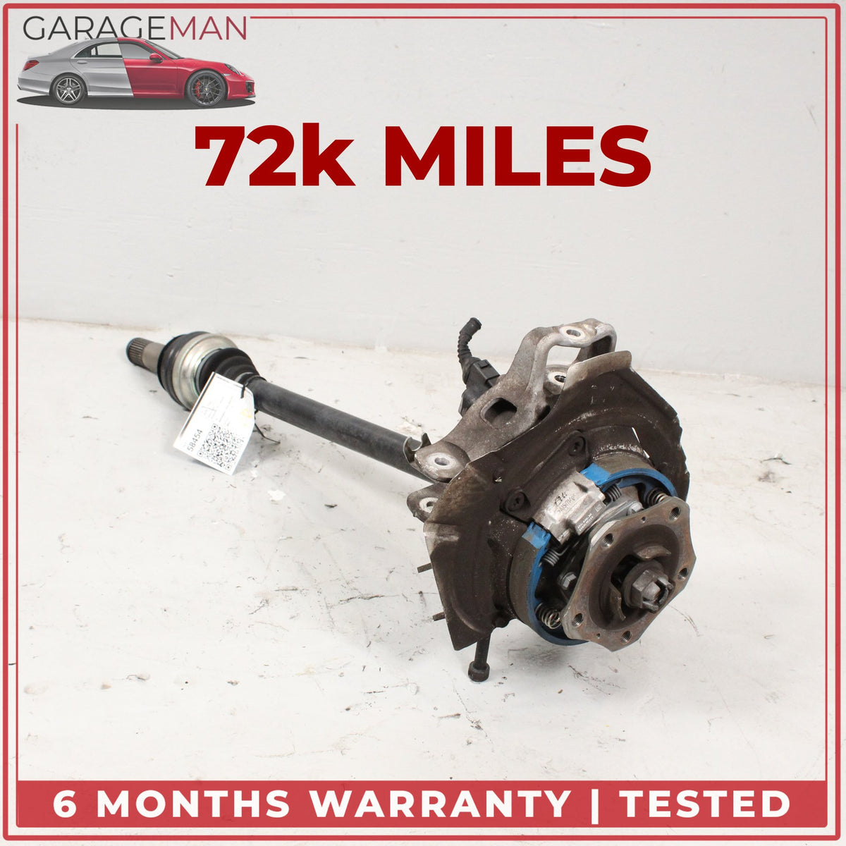 2010-2016 Porsche Panamera Rear Right Spindle Knuckle Wheel Hub w/ Shaft OEM