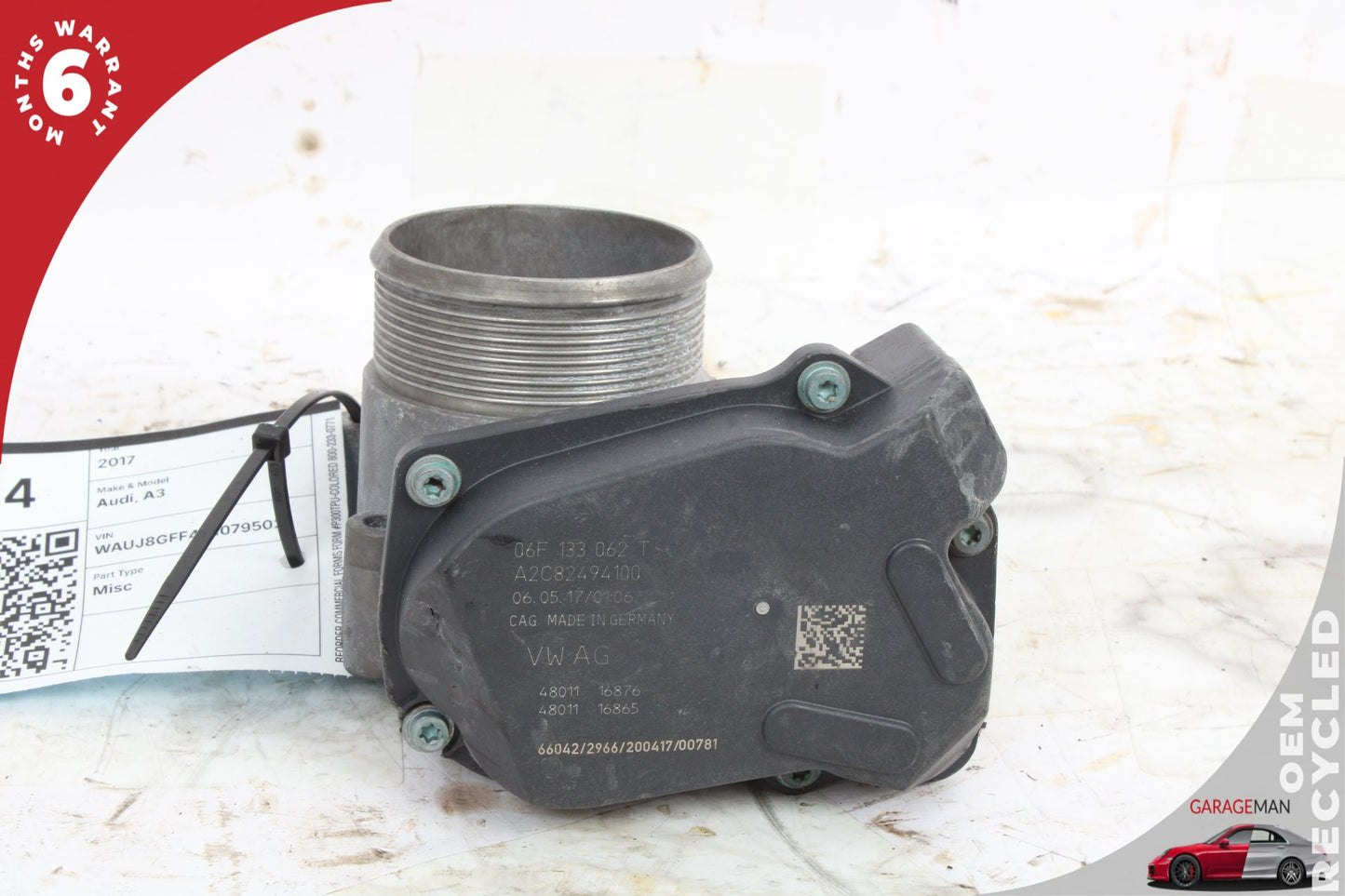 2005-2023 Audi A3 / Volkswagen CC Eos Engine Throttle Valve Body 06F133062Q OEM
