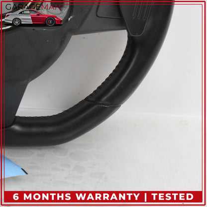 2015-2020 Jaguar F-Type X152 Steering Wheel Flat Bottom w/ Paddle Shifters OEM