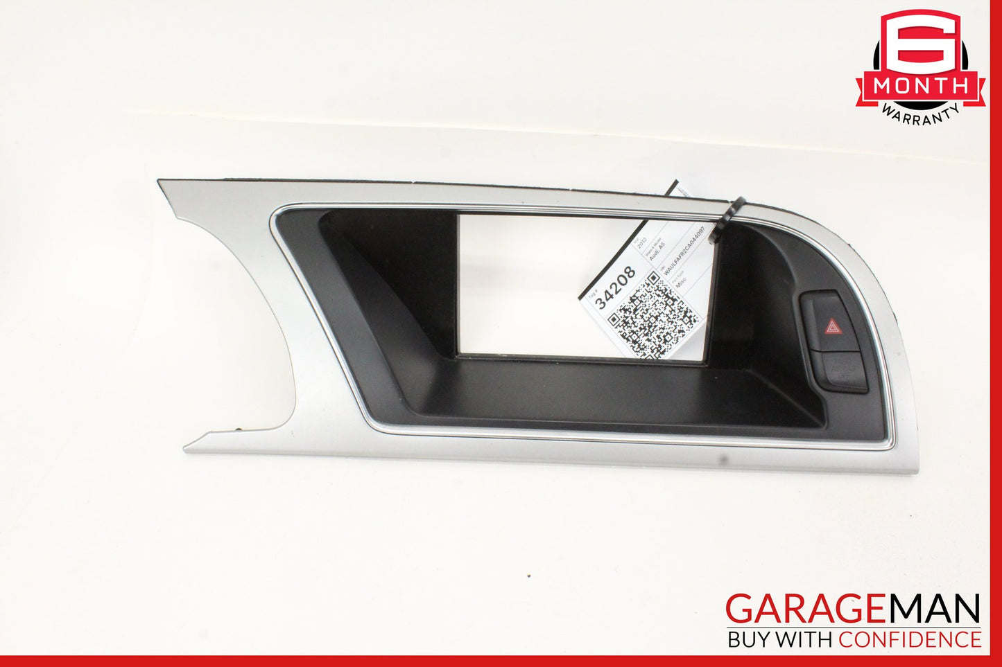 2008-2017 Audi A5 S5 Front Center Dash Display Screen Trim Cover 8T1857186H OEM