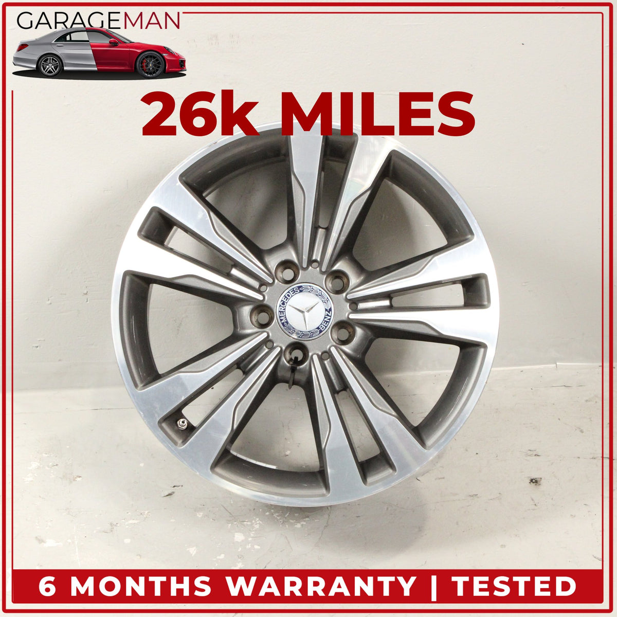 2014-2017 Mercedes C207 E400 Coupe Rear Wheel Rim 8.5JX18H2 ET49 2074013002 OEM
