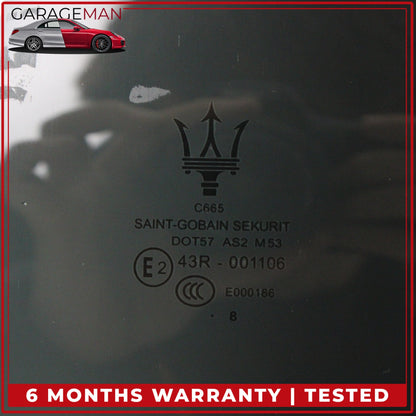 2014-2022 Maserati Ghibli M157 Rear Left Driver Side Door Window Glass OEM
