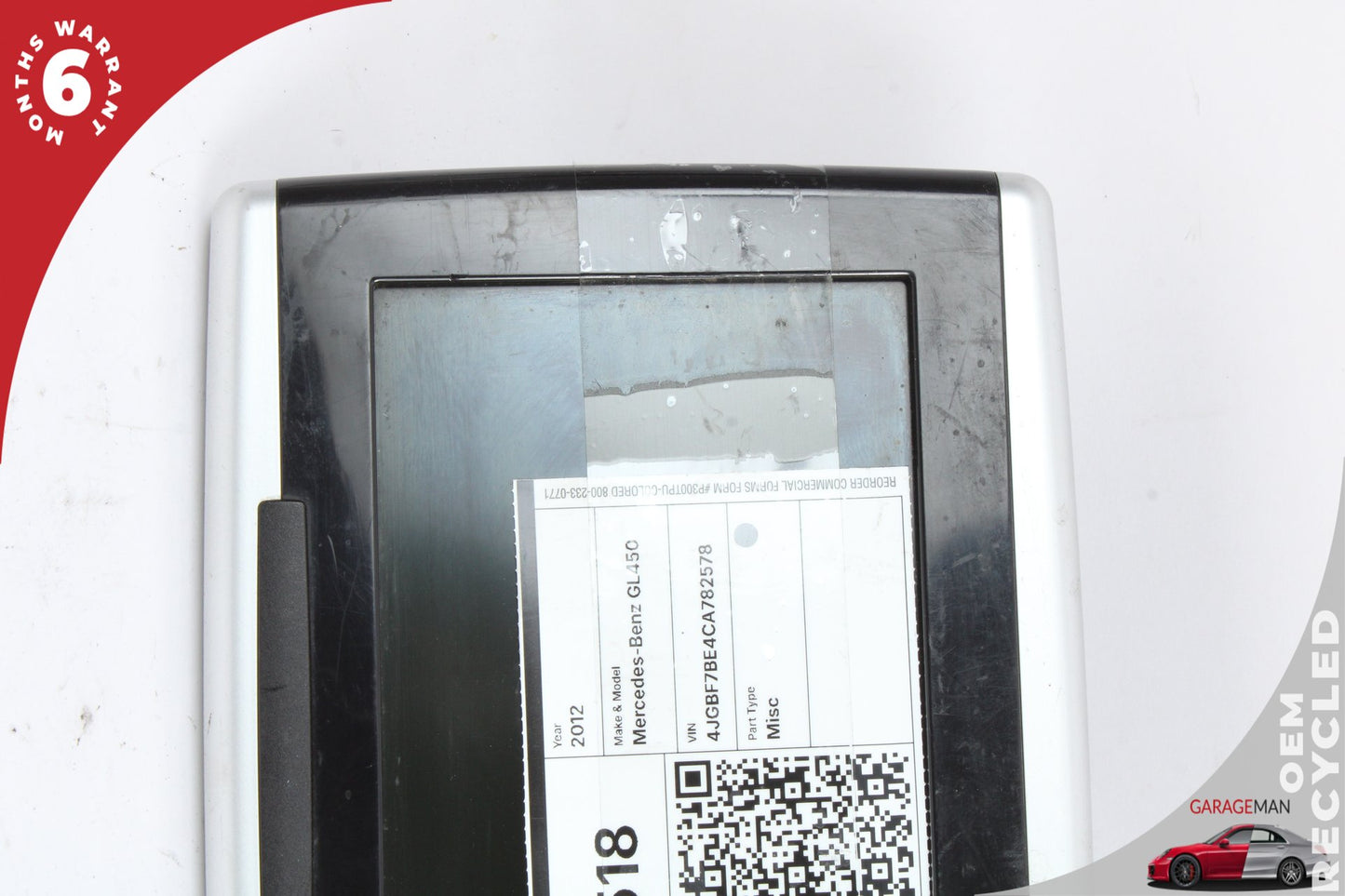 2009-2013 Mercedes X164 GL450 Left or Right Side Headrest Screen Monitor OEM