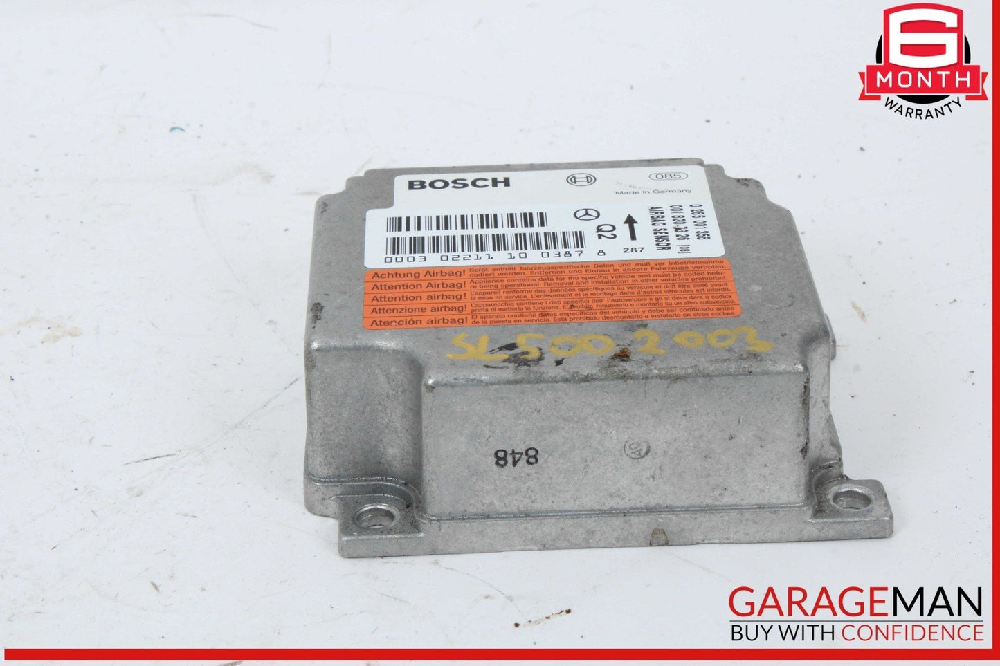 03-06 Mercedes R230 SL500 SL55 AMG Airbag Air Bag Sensor SRS Control Module OEM