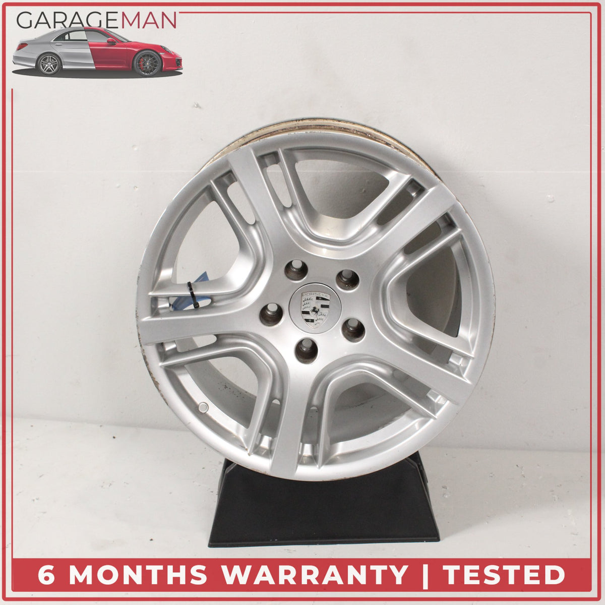 2010-2016 Porsche Panamera 970 10Jx19 ET61 Rear Wheel Rim Silver 97036216001 OEM
