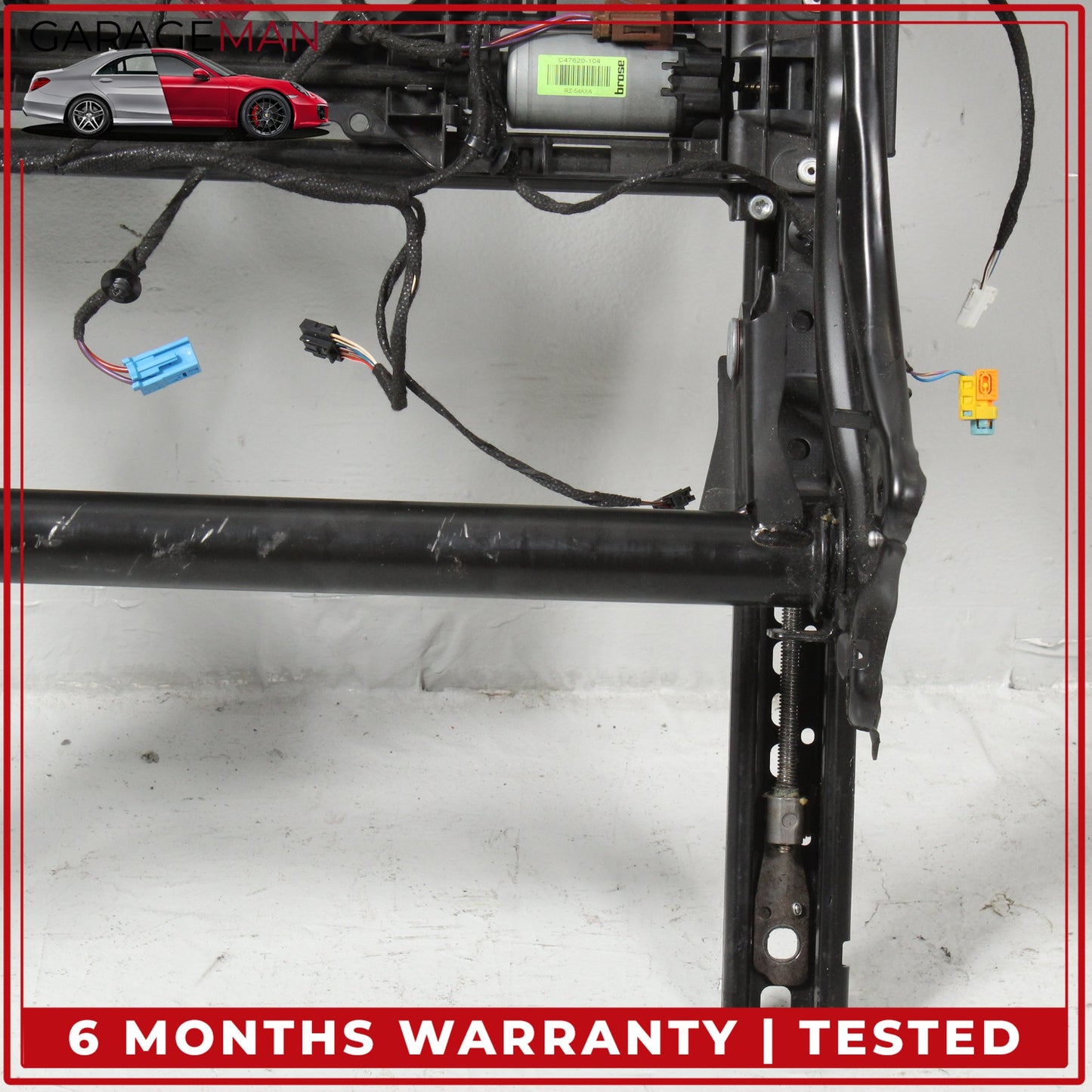 2015-2023 Mercedes W205 C300 Front Right Seat Rail Track Frame w/ Motors OEM