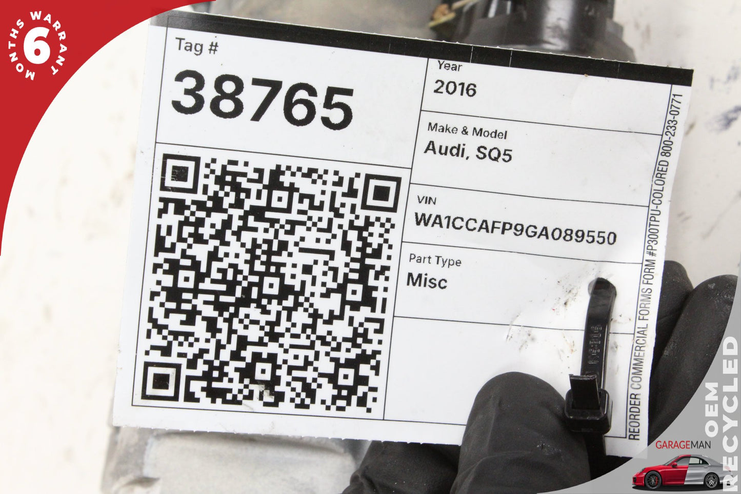 2018-2020 Audi Q5 2.0L Engine 12V Starter Motor Bosch VW AG 06L911021A OEM