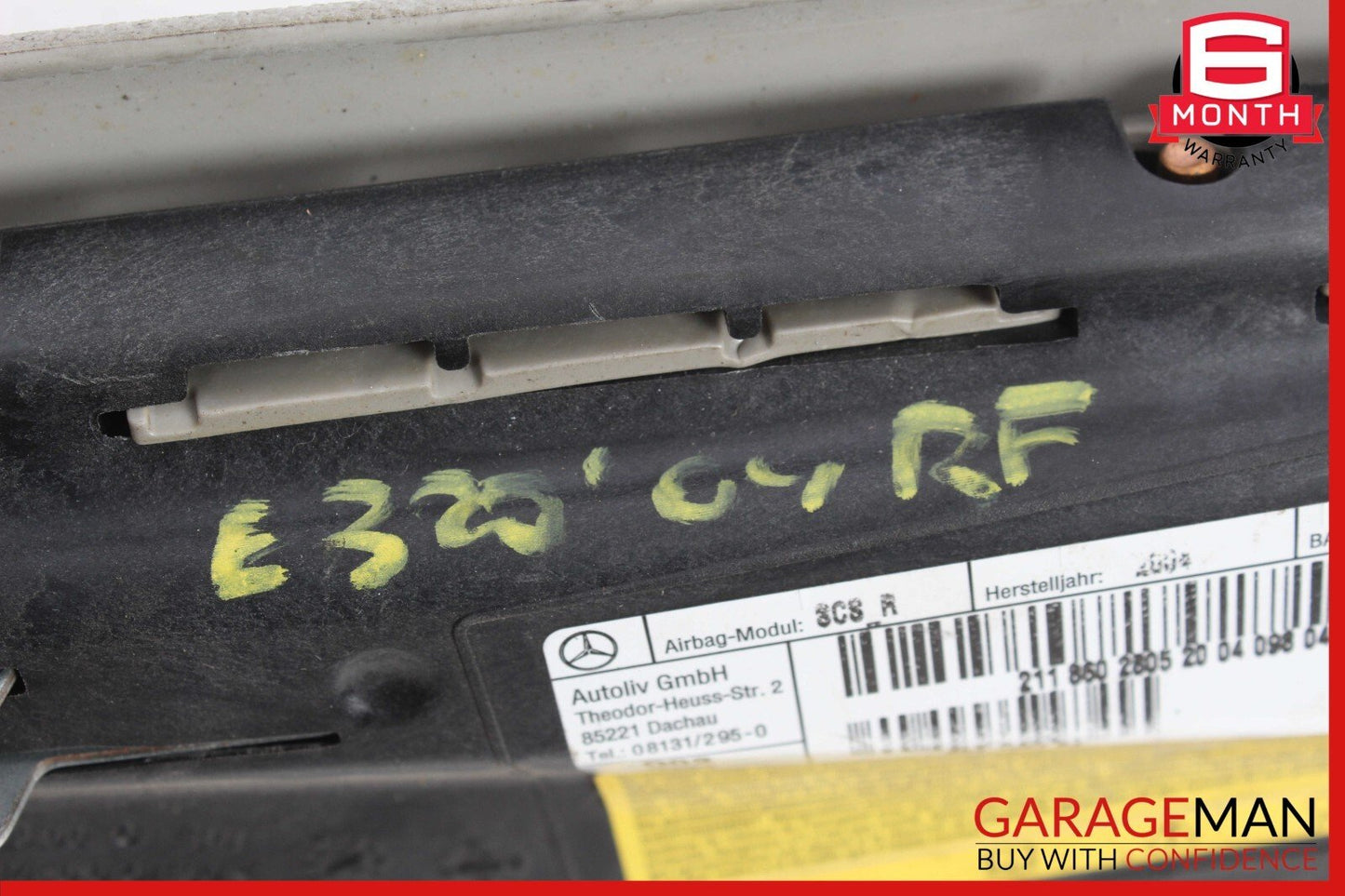 06-11 Mercedes W211 E350 CLS500 Front Right Side Seat Airbag Grey