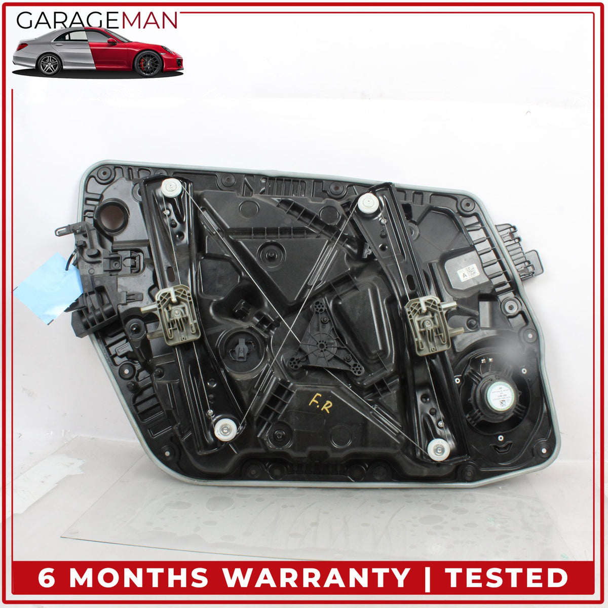 2019-2022 Mercedes W177 A220 Front Right Window Regulator w/ Carrier Assy OEM