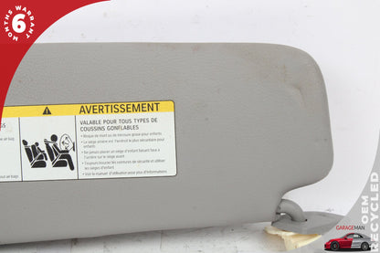 2011-2016 BMW 528i F10 Front Right Passenger Side Sun Visor Gray 8038166 OEM