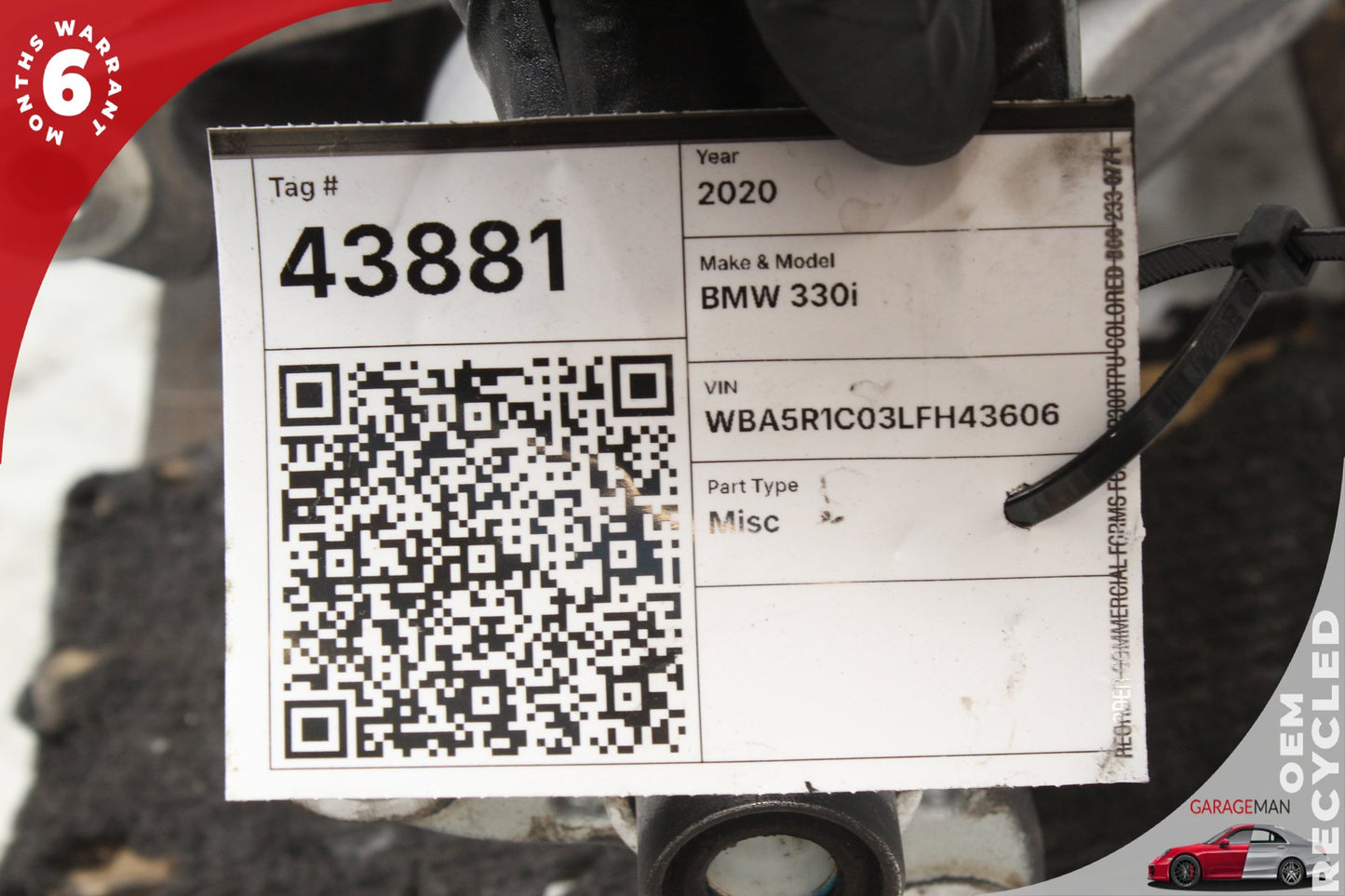 2019-2022 BMW 330i G20 RWD 2.0L Rear Axle Differential Carrier 2.81 8698994