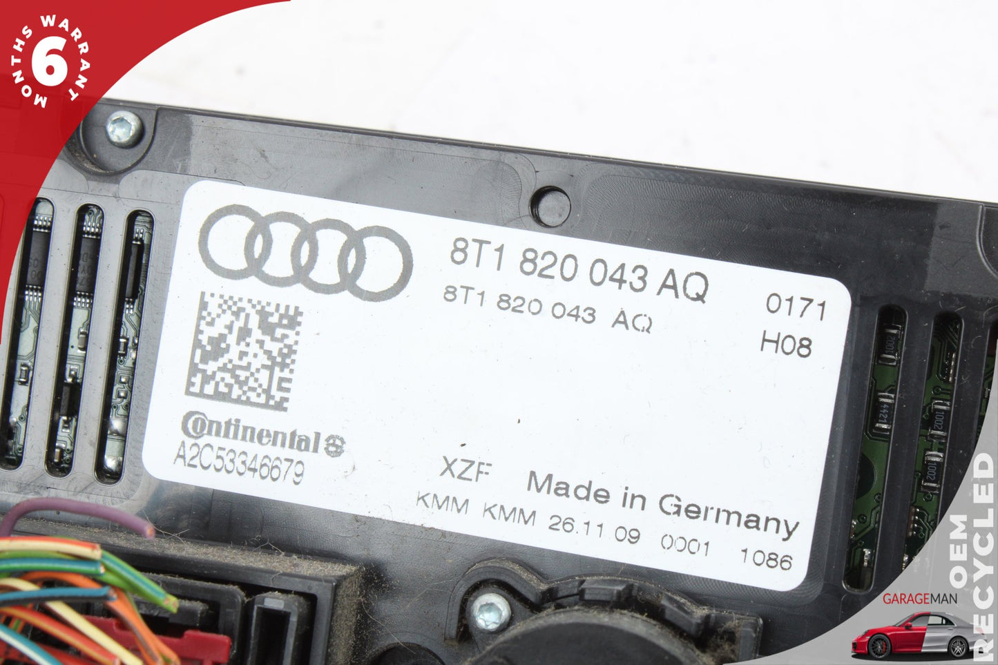 2009-2016 Audi A4 A/C AC Temperature Climate Control Panel 8T1820034AQ