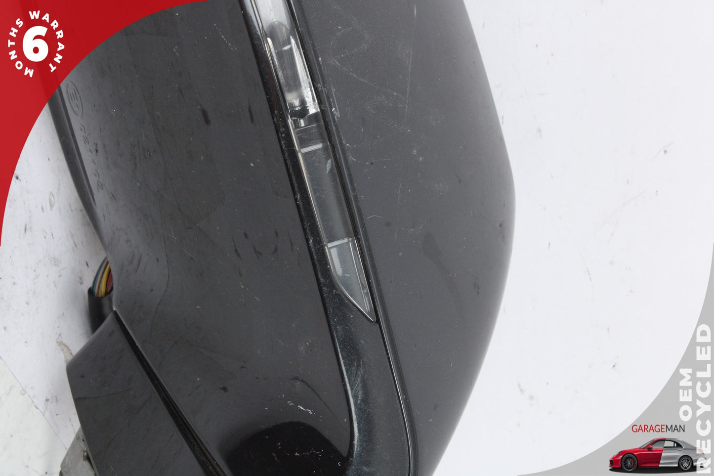 2012-2018 Audi A7 Front Right Side Door Rear View Mirror w/ Blind Spot Black OEM