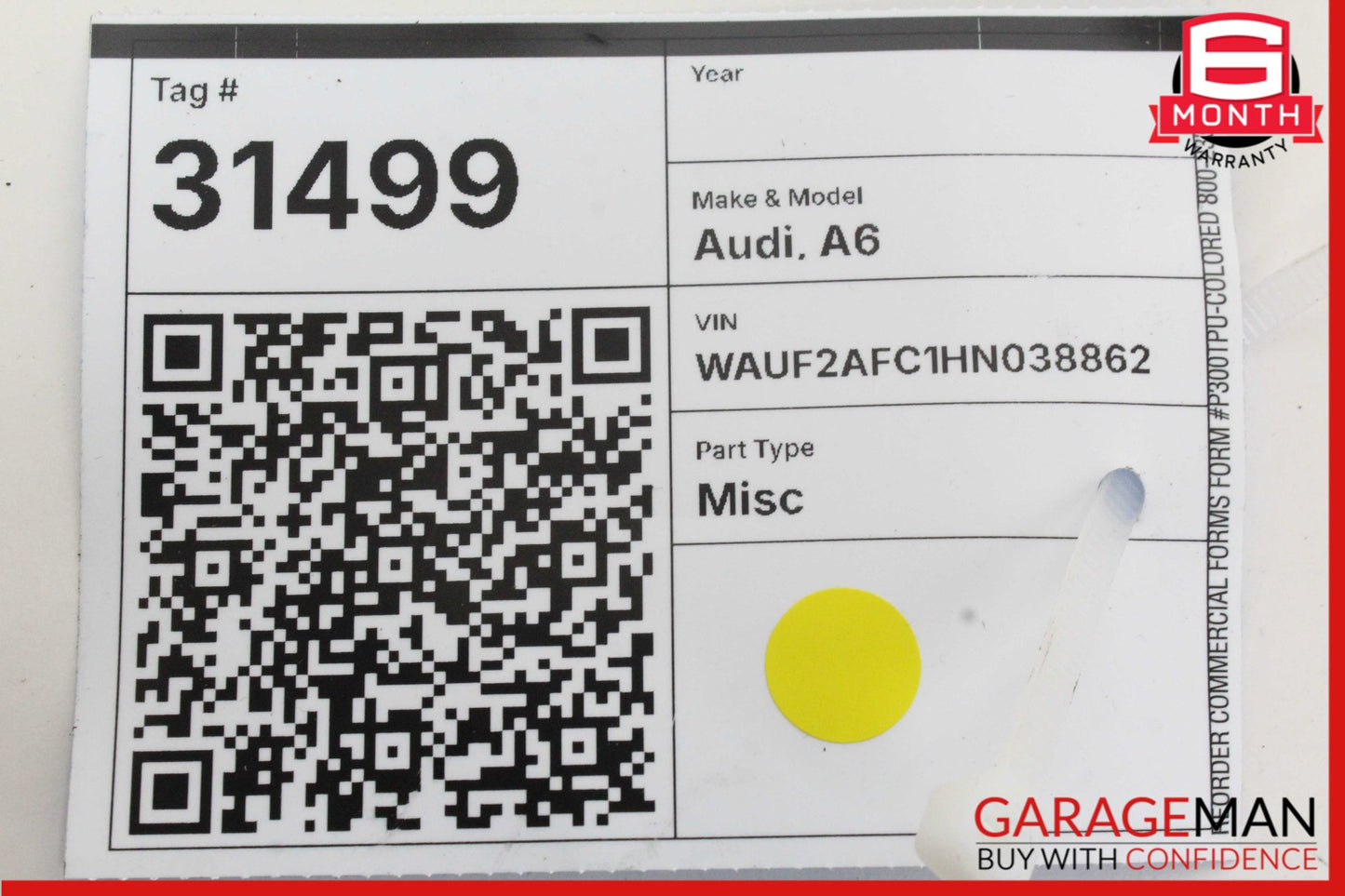 2012-2018 Audi A6 A7 Keyless Key Less Entry Antenna Module 8K0907247 OEM