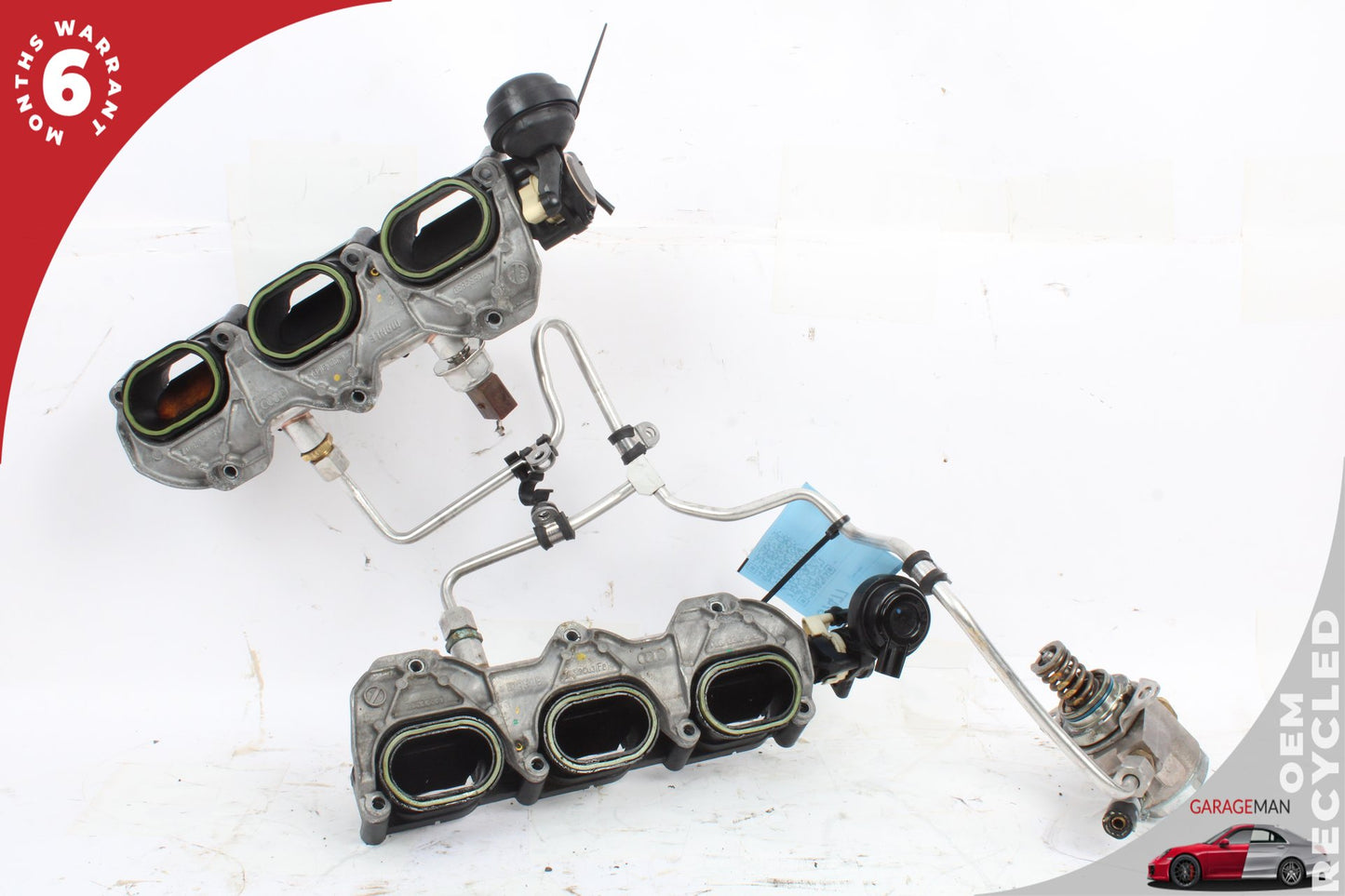 2009-2012 Audi Q5 Left and Right Lower Intake Manifold Fuel Rail w/ Injectors