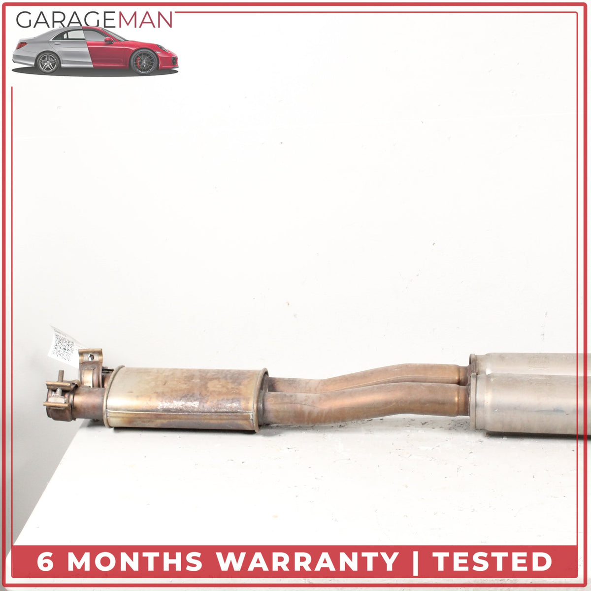 2013-2015 Jaguar XF X250 3.0L S/C RWD Intermediate Exhaust Muffler Dual Pipe OEM