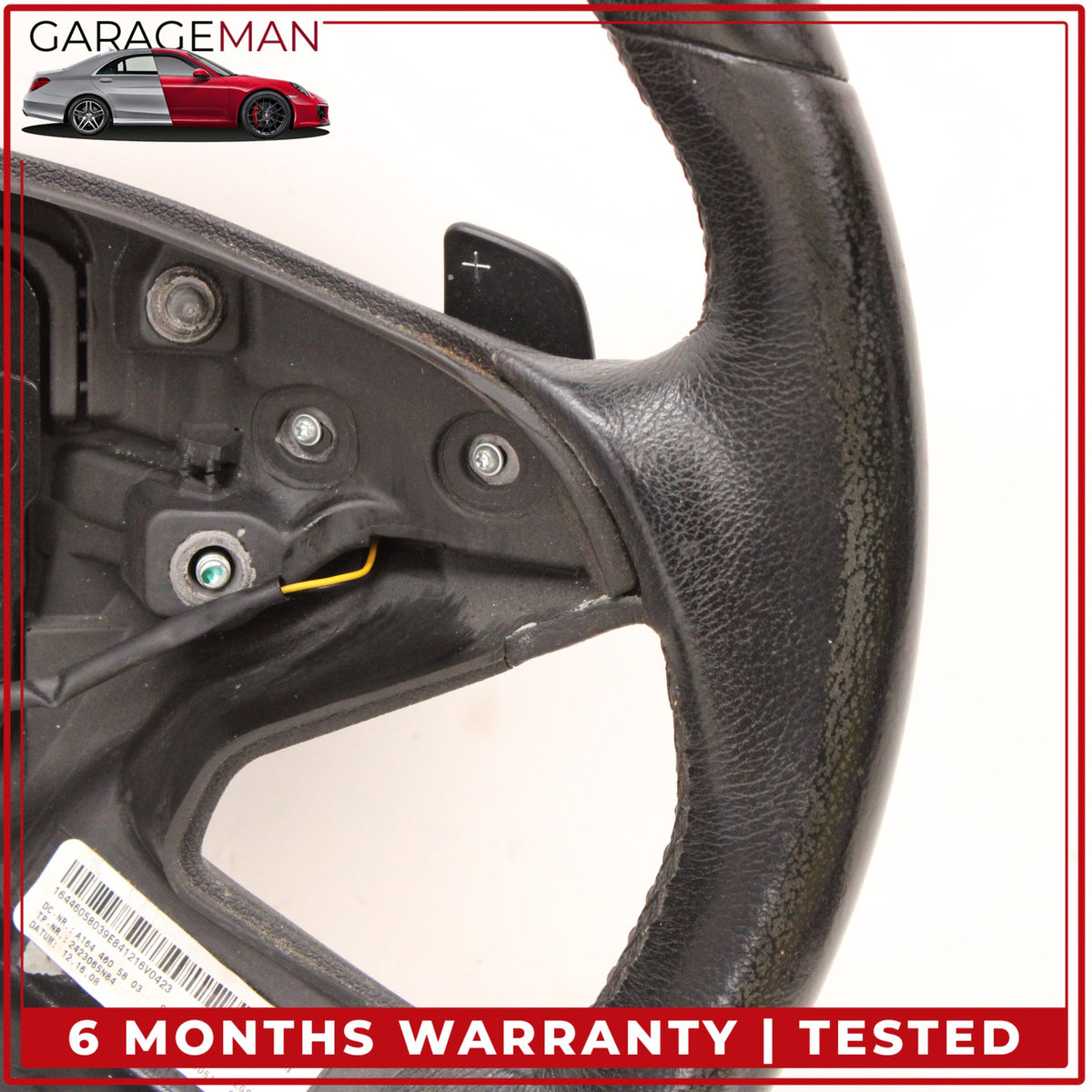 2009-2013 Mercedes X164 GL450 ML550 Steering Wheel w/ Paddle Shifters Black OEM