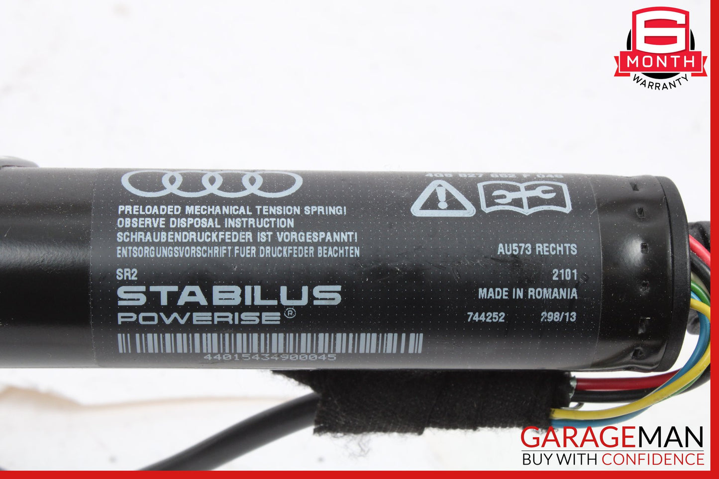 2012-2018 Audi S7 Trunk Lid Left & Right Shock Lift Support Strut Set 4G8827852