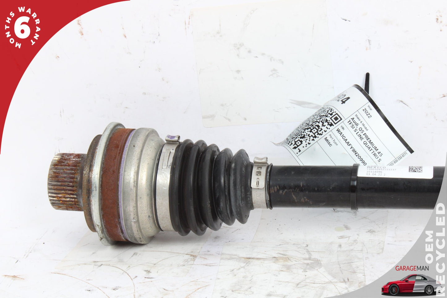 2018-2024 Audi Q5 Rear Right Passenger Side CV Axle Shaft 80A501204C OEM