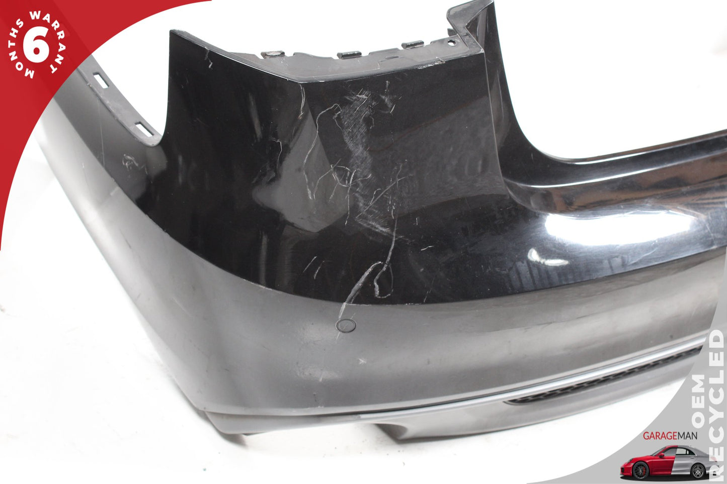 2012-2015 Audi A6 C7 Sedan Rear Bumper Cover Panel Black 4G0807521F OEM