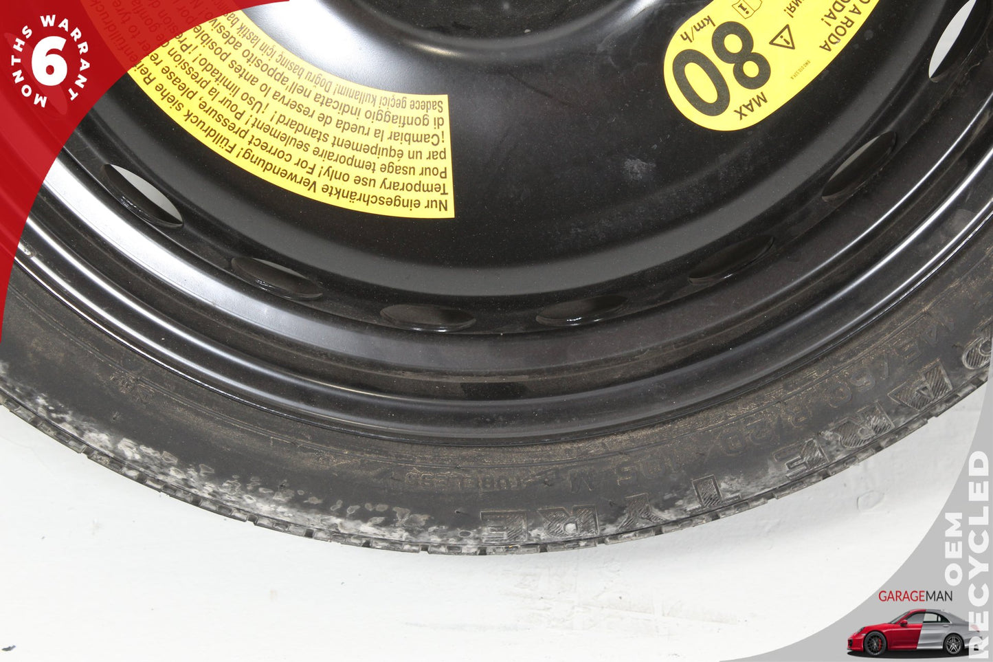 2012-2018 Audi A6 S6 RS7 Emergency Spare Tire Wheel Donut Rim 4G0601027 OEM