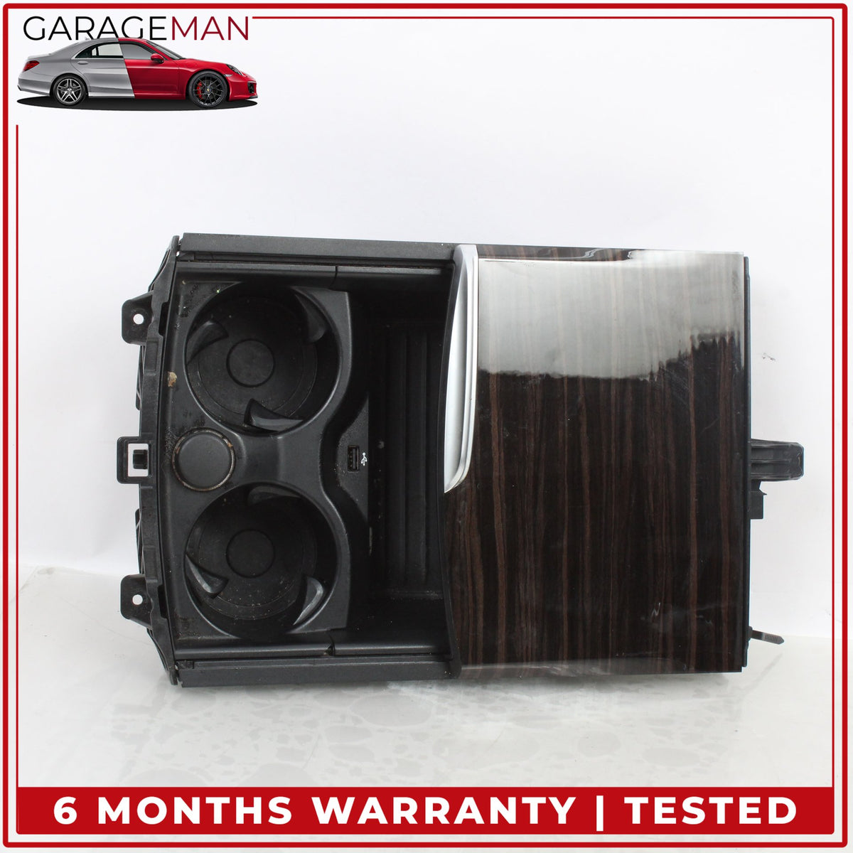 2017-2023 BMW 530e G30 Front Center Console Cup Holder Storage Compartment OEM