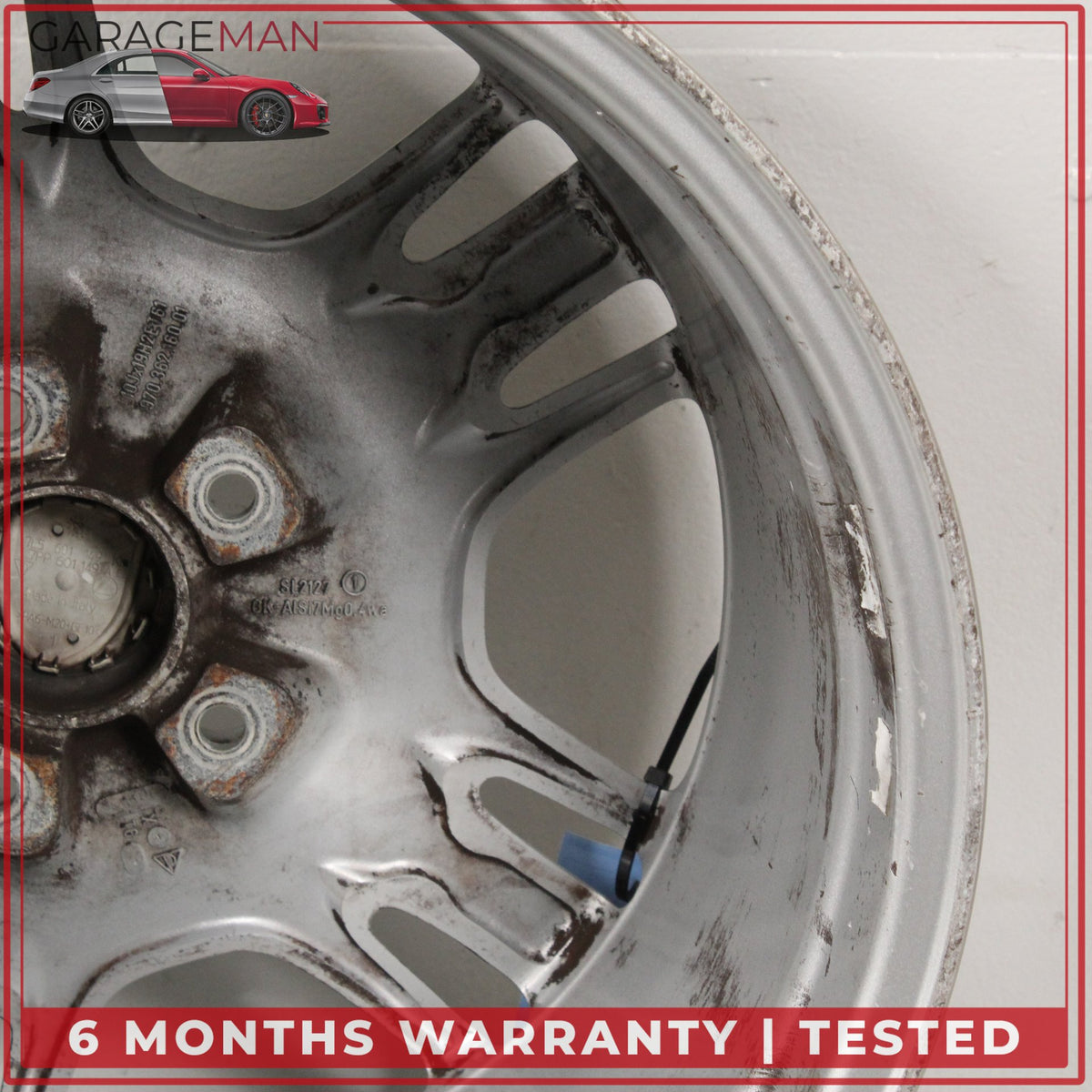 2010-2016 Porsche Panamera 970 10Jx19 ET61 Rear Wheel Rim Silver 97036216001 OEM