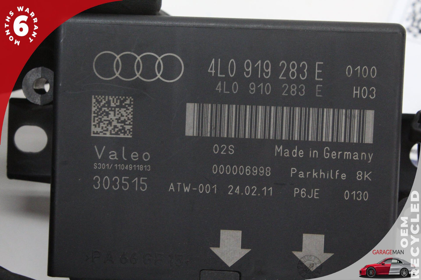 2007-2015 Audi Q7 SUV Park Parking Aid Assist Control Module Unit 4L0919283E OEM