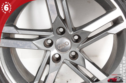 2017-2020 Audi A4 S4 5 Spoke Wheel Rim w/ Michelin Tire 8.0Jx18H2 8W0601025M OEM