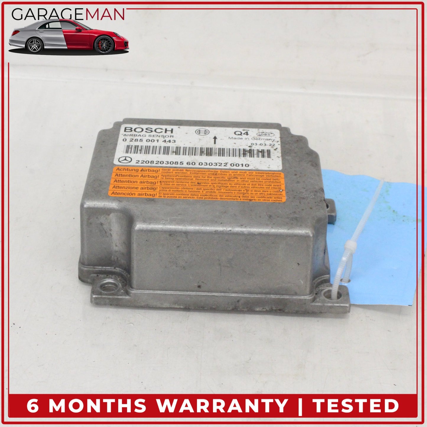 2000-2006 Mercedes W220 S55 AMG Airbag Air Bag Sensor SRS Control Module OEM