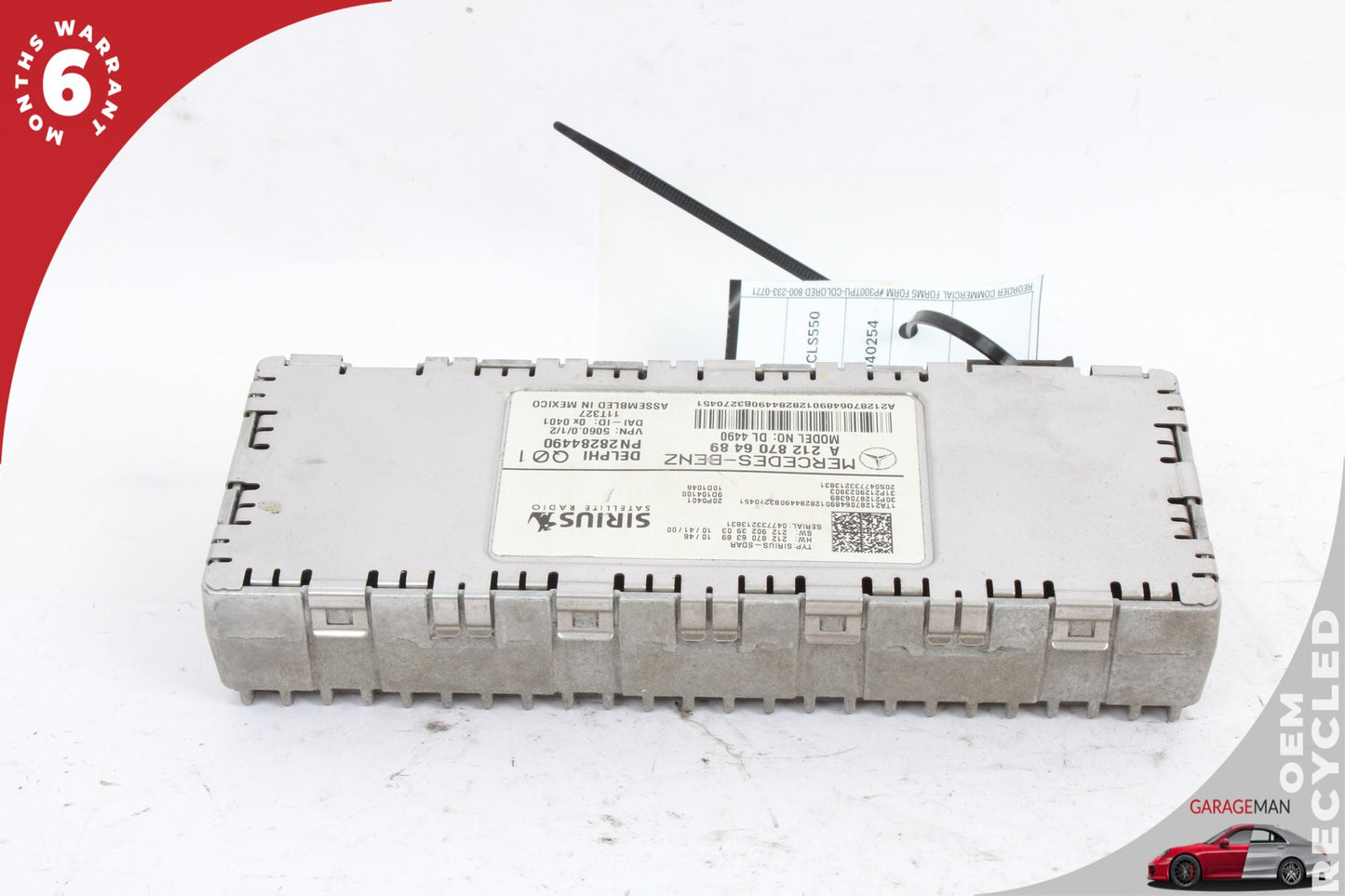 10-17 Mercedes-Benz CLS550 W218 Sirius Satellite Radio Receiver 2128705689