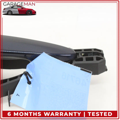 2014-2020 BMW 430i F36 Rear Right Passenger Side Exterior Door Handle Blue OEM