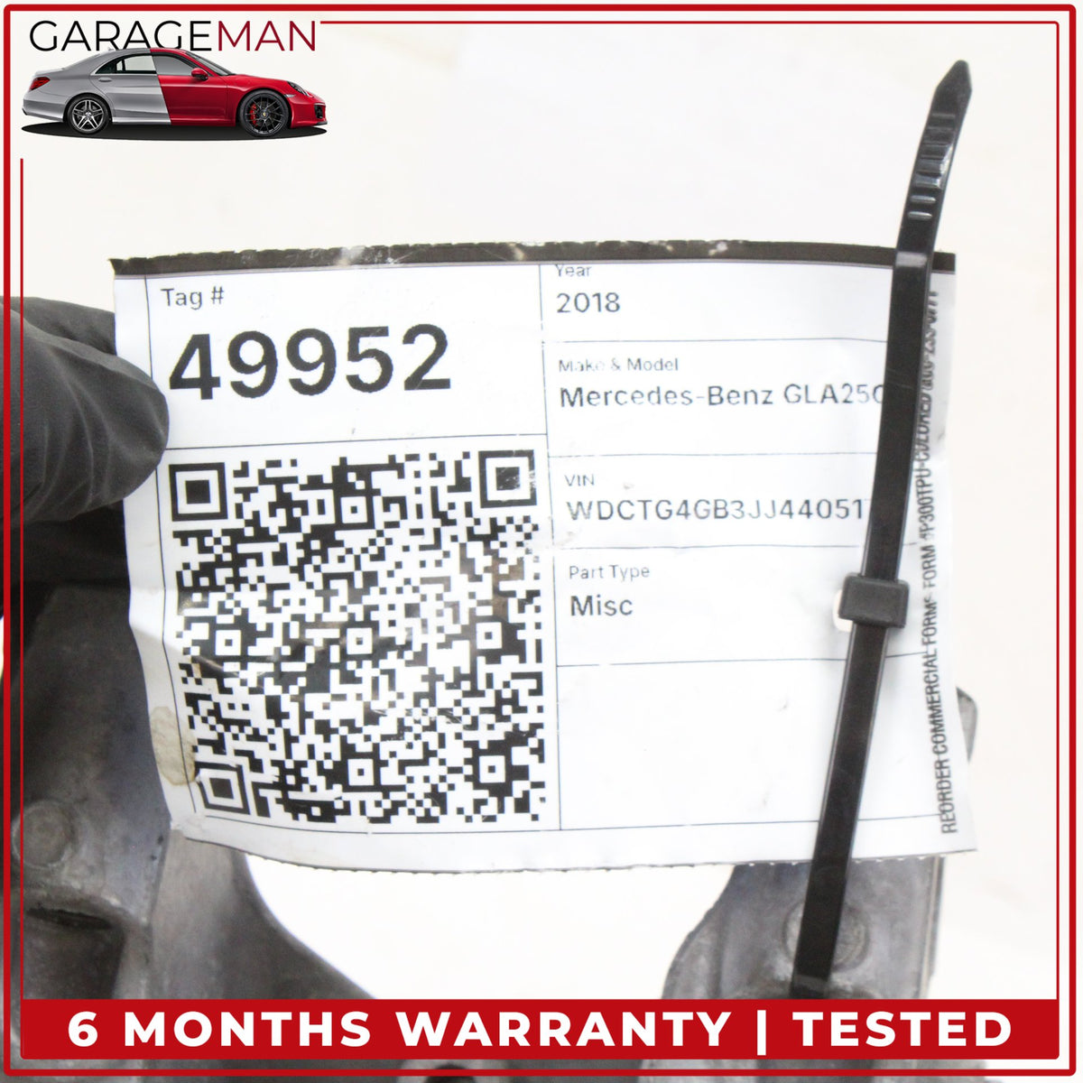 2014-2020 Mercedes X156 GLA250 AWD Front Intermediate Shaft w/ Bracket OEM