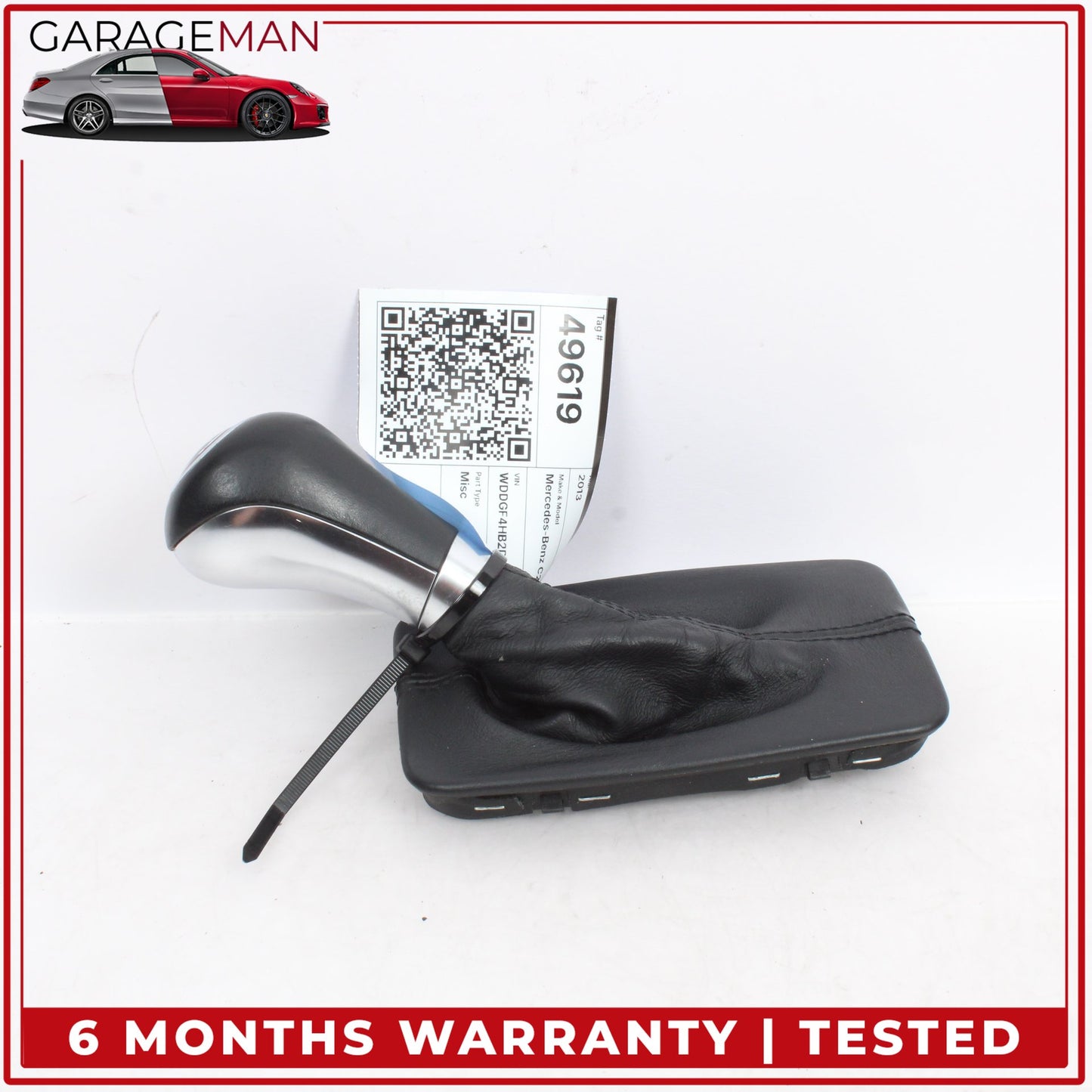 2012-2014 Mercedes W204 C250 Center Console Shifter Knob Boot Trim Cover OEM