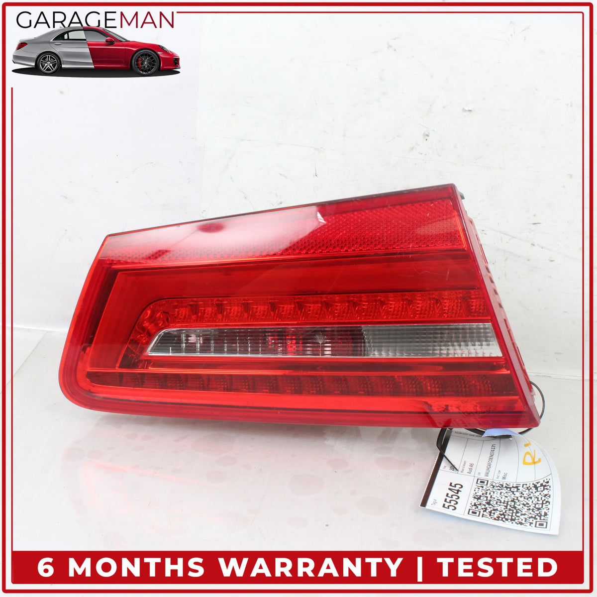 2012-2015 Audi A6 S6 Rear Left Side LED Inner Tail Light Lamp 4G5945093B OEM