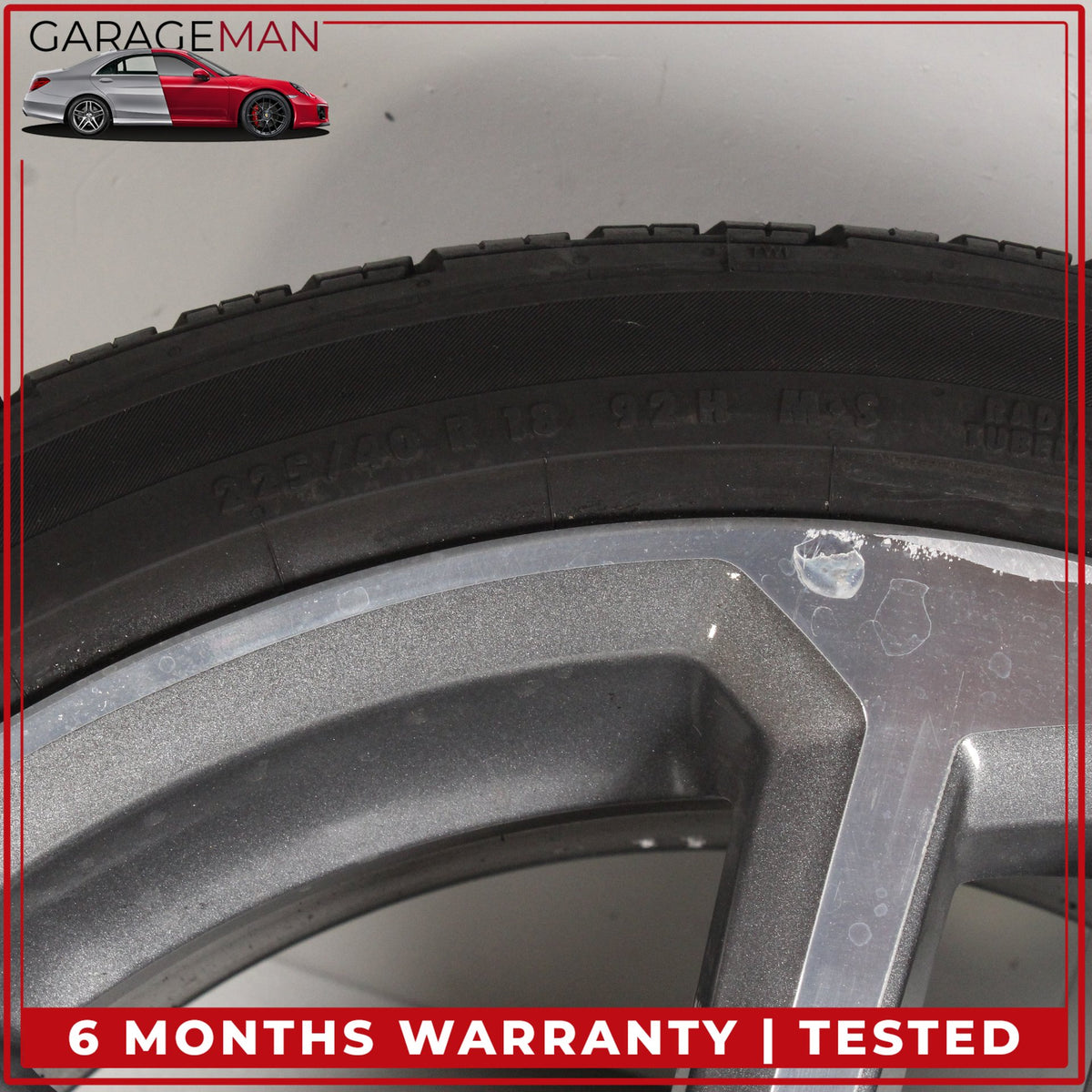 2017-2020 Audi A3 S3 Front or Rear Wheel Rim w/ Continental Tire 8JX18H2ET46 OEM