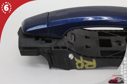 2015-2020 Audi A3 S3 RS3 Rear Right Side Exterior Door Handle Blue 8V0839885 OEM
